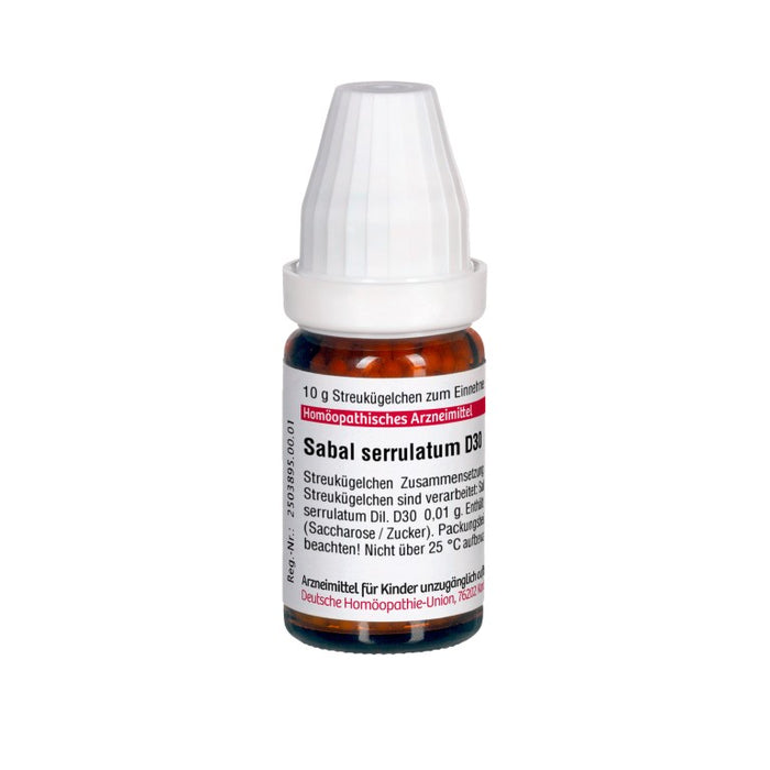 Sabal serrulatum D30 DHU Globuli, 10 g Globules
