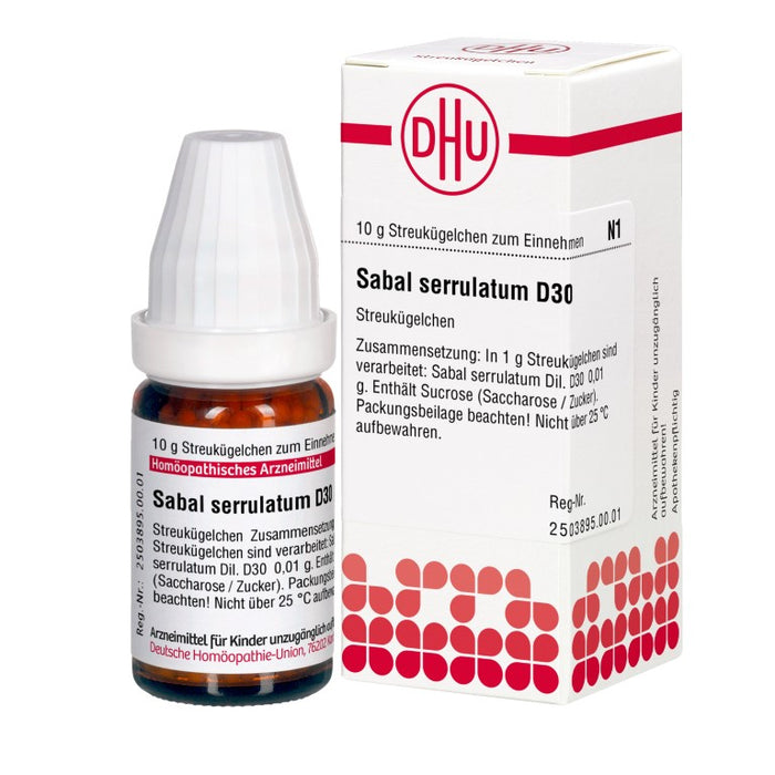 Sabal serrulatum D30 DHU Globuli, 10 g Globules