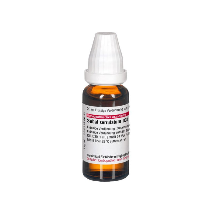Sabal serrulatum D30 DHU Dilution, 20 ml Solution