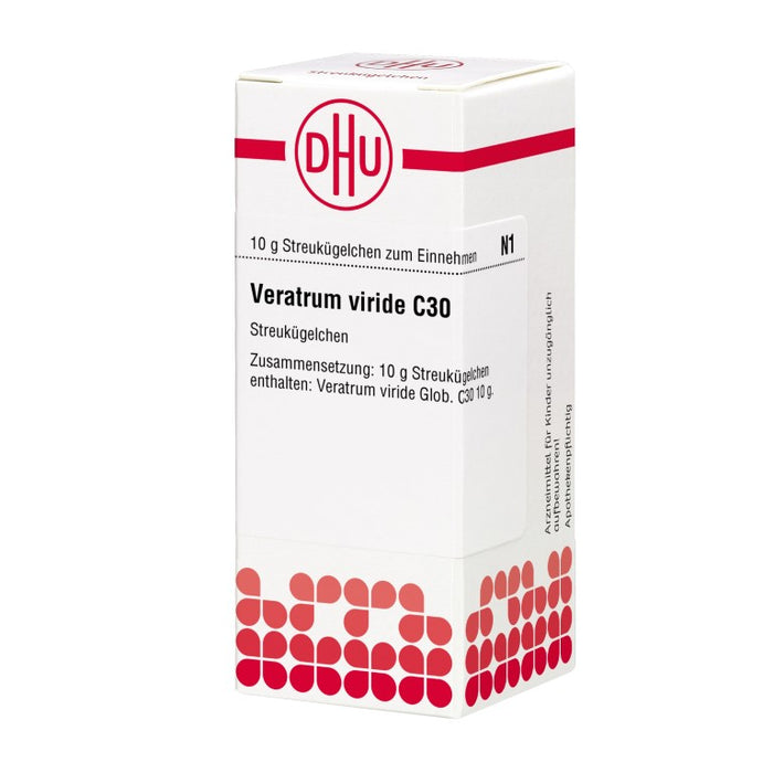 Veratrum viride C30 DHU Globuli, 10 g Globules