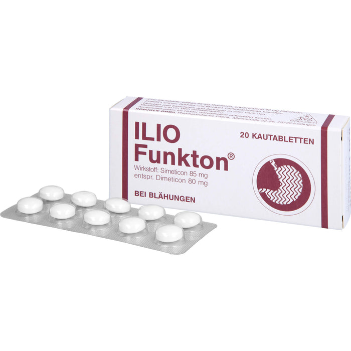 Ilio-Funkton Kautabletten bei Blähungen, 20 pc Tablettes