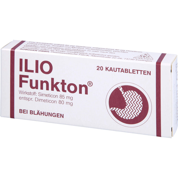 Ilio-Funkton Kautabletten bei Blähungen, 20 pc Tablettes