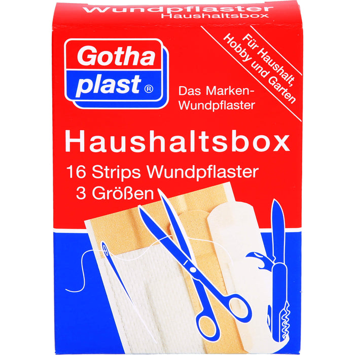 Gothaplast Haushaltsbox Wundpflaster, 16 St. Pflaster