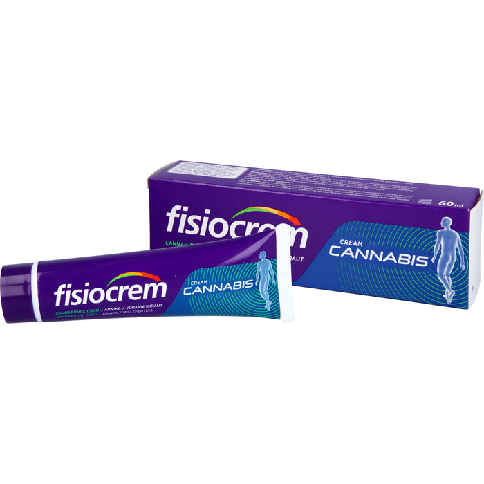 Fisiocrem Cream Cannabis beruhigt, entspannt und bringt der Haut Wohlbefinden und Linderung, 60 ml Creme