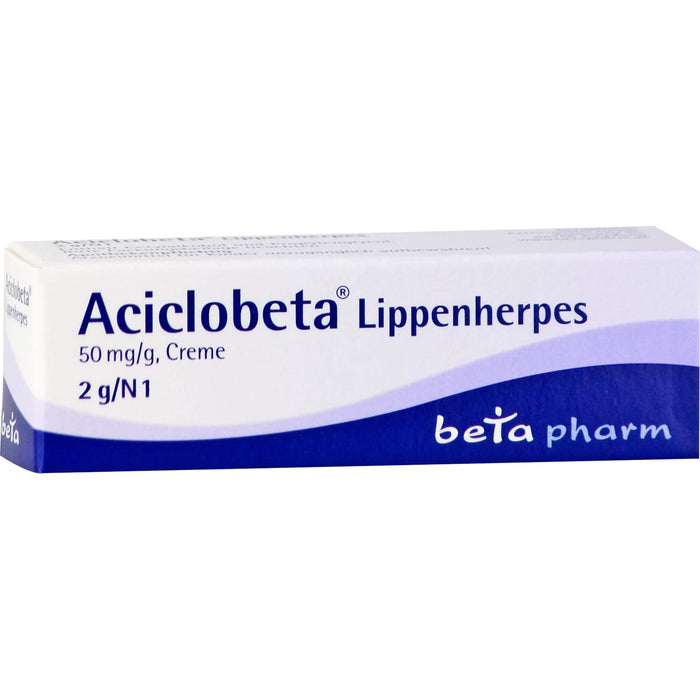 Aciclobeta Lippenherpes, 50 mg/g, Creme, 2 g Cream