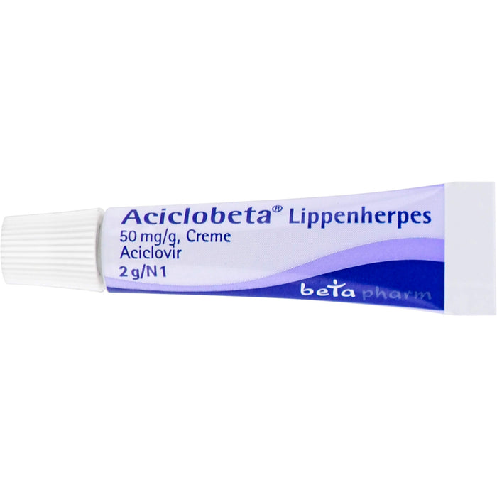 Aciclobeta Lippenherpes, 50 mg/g, Creme, 2 g Cream