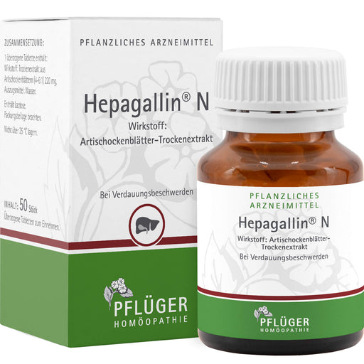 Pflüger Hepagallin N Dragees bei Verdauungsbeschwerden, 50 St. Tabletten