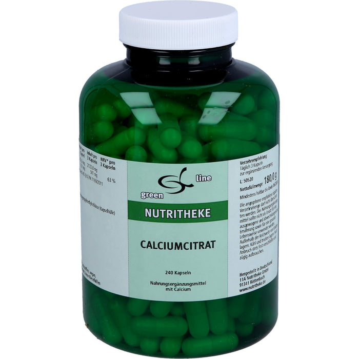 Green Line Nutritheke Calciumcitrat Kapseln, 240 St. Kapseln