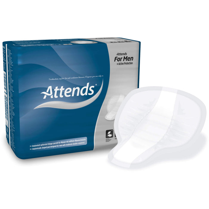 Attends for Men 4 Einlagen speziell für den Mann, bei mittlerer Blasenschwäche, 14 St. Einlagen