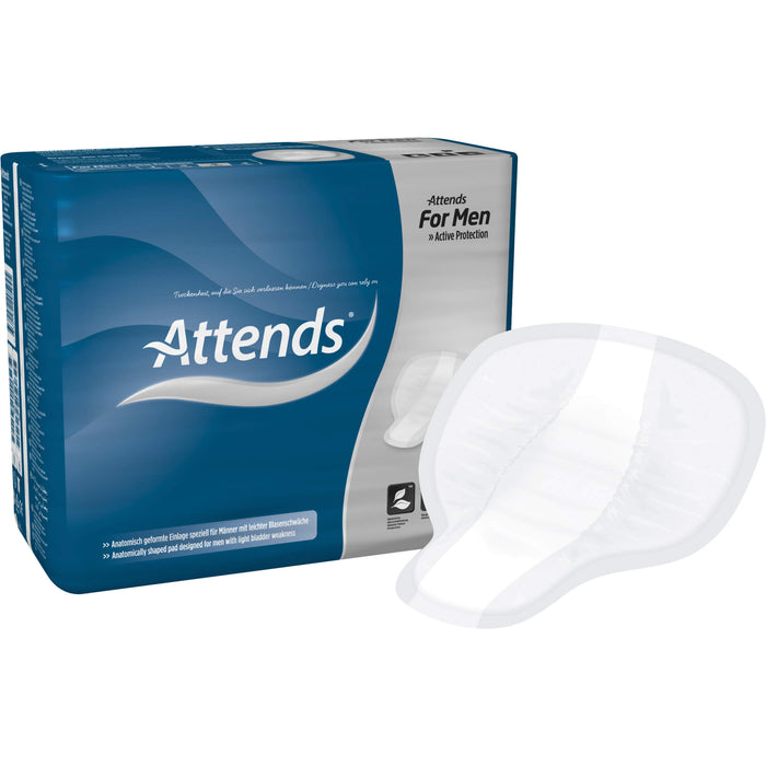 Attends for Men 4 Einlagen speziell für den Mann, bei mittlerer Blasenschwäche, 14 pc Dépôts