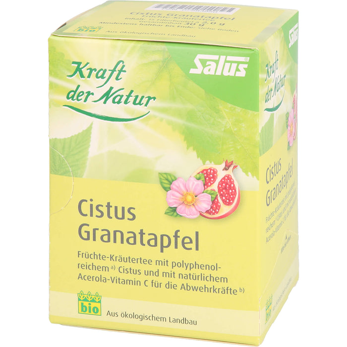 Salus Kraft der Natur Cistus Granatapfel, 15 pc Sac filtrant
