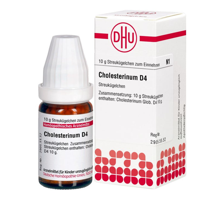 Cholesterinum D4 DHU Globuli, 10 g Globules