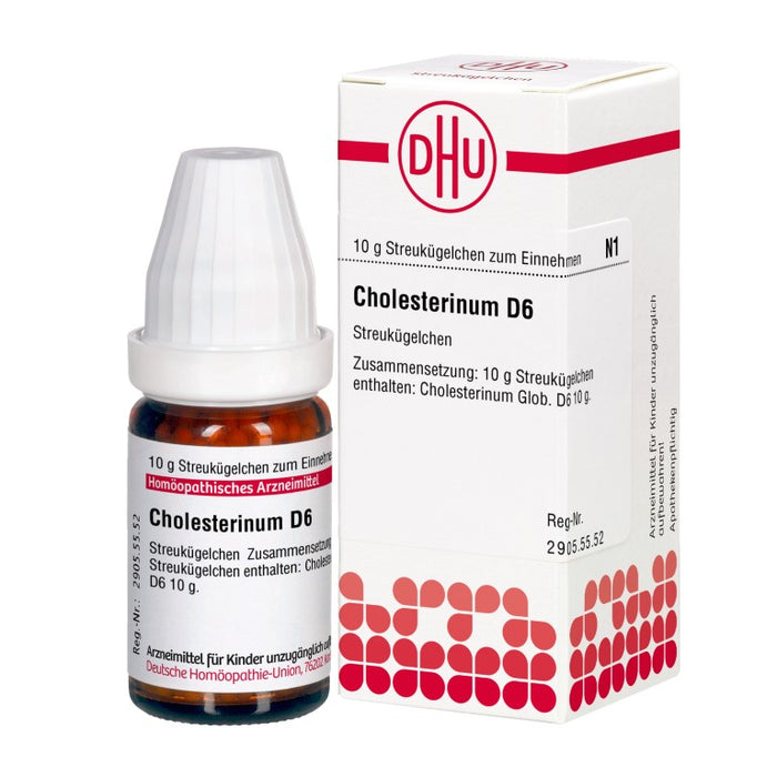 Cholesterinum D6 DHU Globuli, 10 g Globules