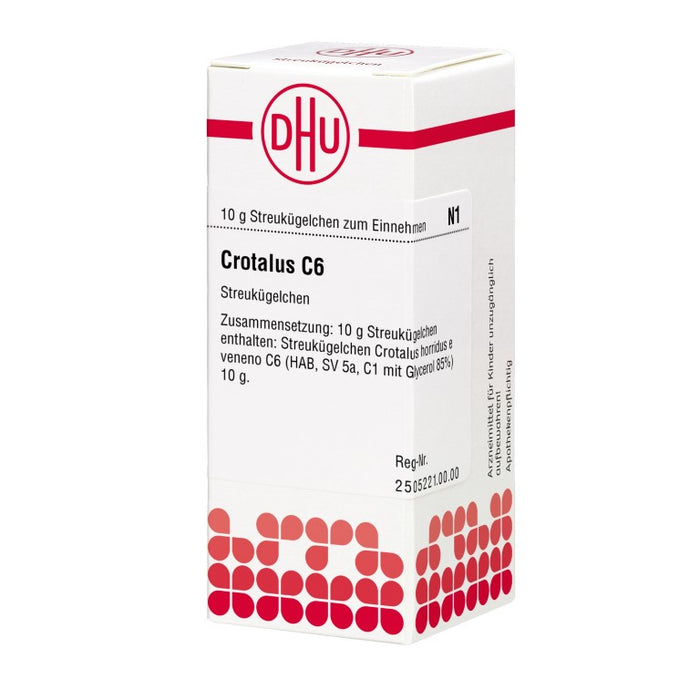 Crotalus C6 DHU Globuli, 10 g Globules