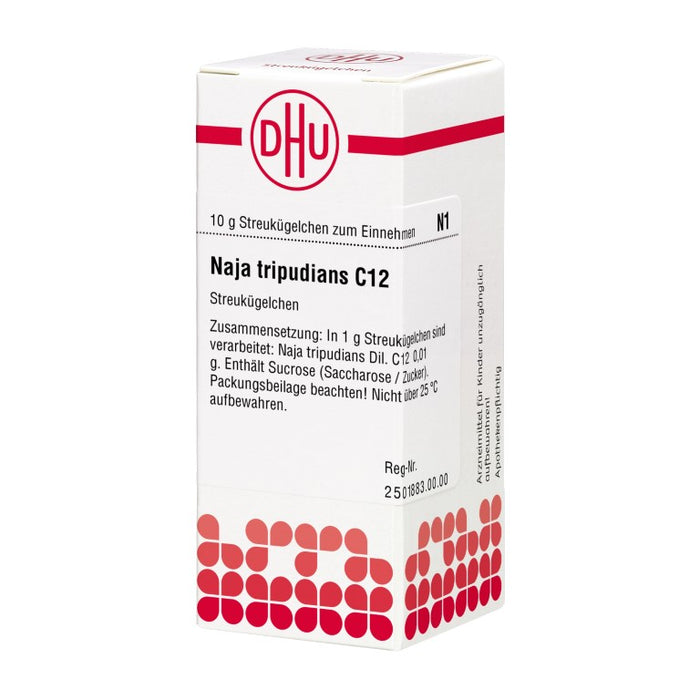 Naja tripudians C12 DHU Globuli, 10 g Globules