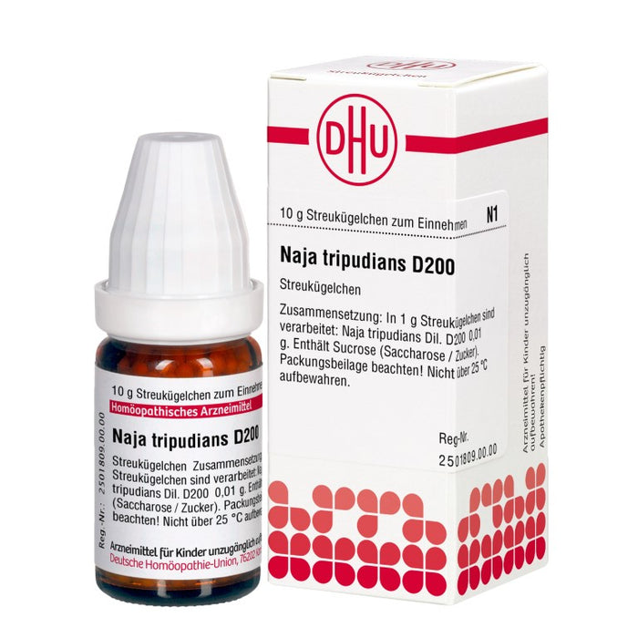 Naja tripudians D200 DHU Globuli, 10 g Globules