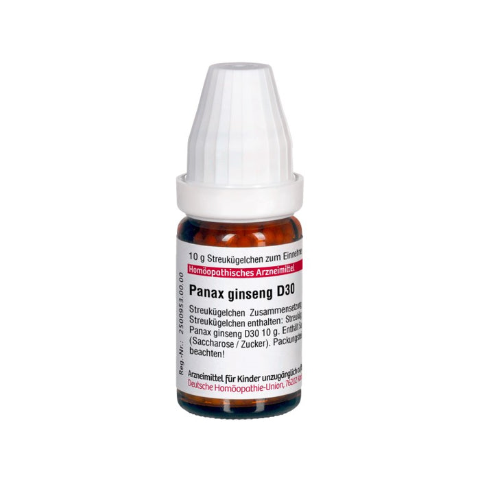 Panax ginseng D30 DHU Globuli, 10 g Globules