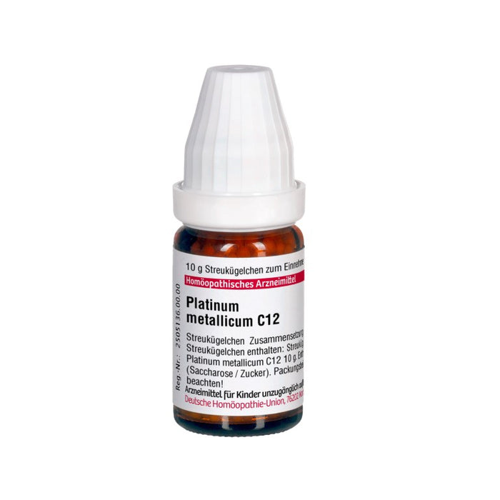 Platinum metallicum C12 DHU Globuli, 10 g Globules