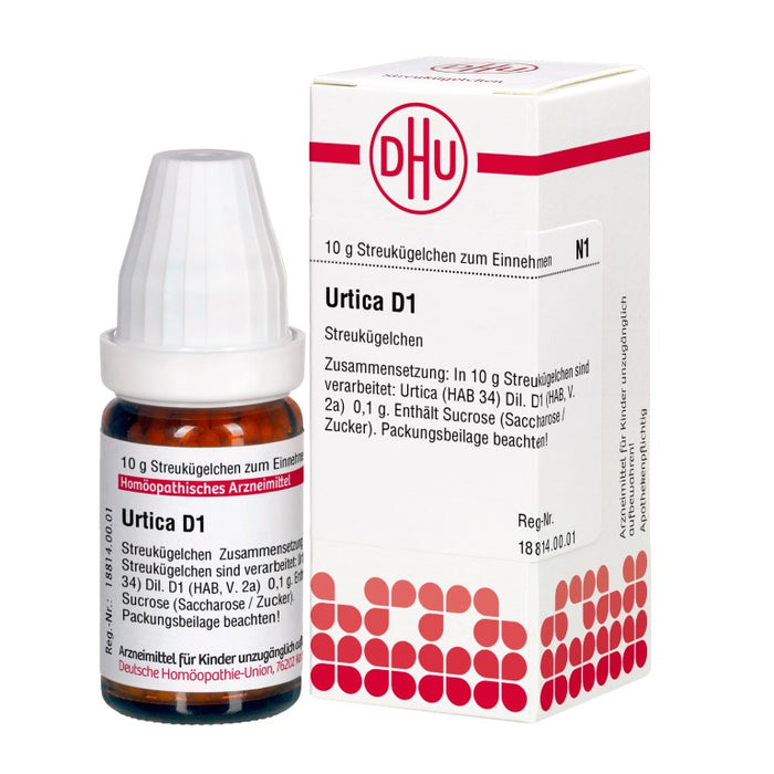 Urtica D1 DHU Globuli, 10 g Globules