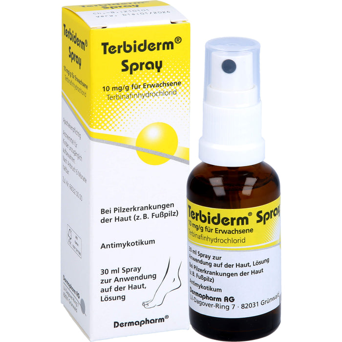 Terbiderm  Spray, 10 mg/g für Erwachsene, 30 ml Lösung