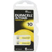 Batterie für Hörgeräte Duracell 10, 6 St 