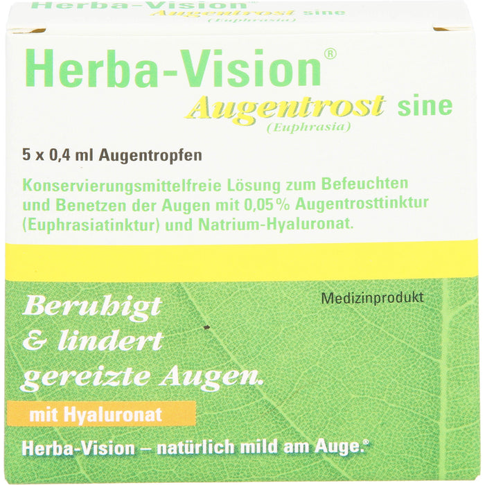Herba-Vision  Augentrost sine (Euphrasia), 5 St. Ampullen