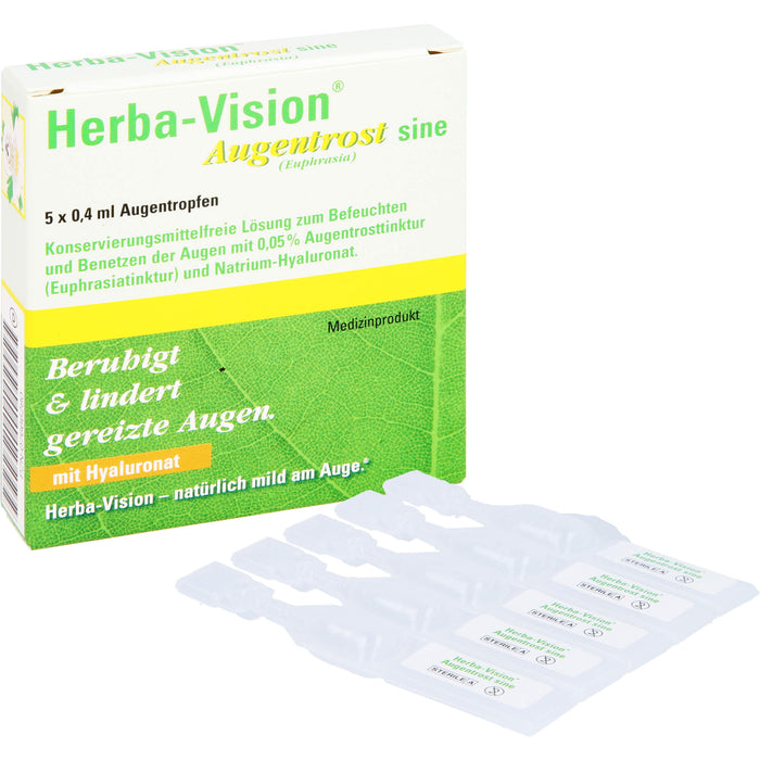 Herba-Vision  Augentrost sine (Euphrasia), 5 St. Ampullen