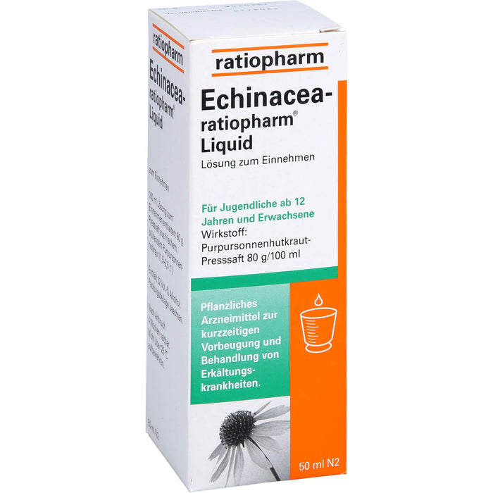 Echinacea-ratiopharm Liquid pflanzliches Immunstimulanz, 50 ml Solution