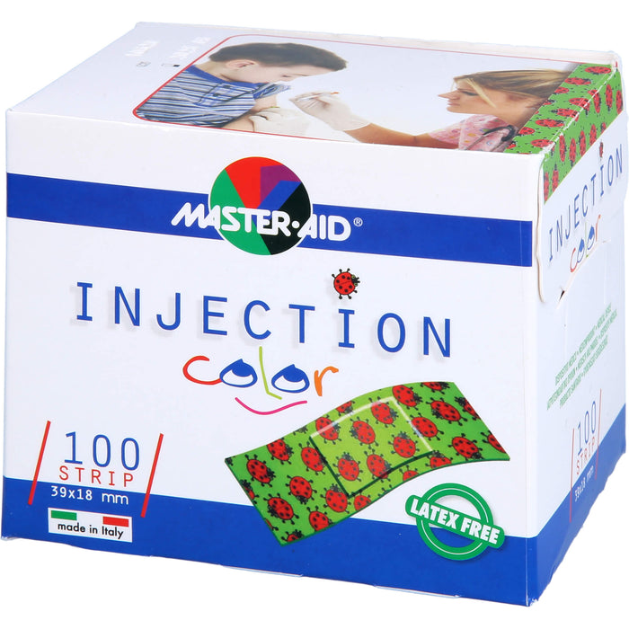 INJECTION strip color 39x18mm Kinderpfl.Master-Aid, 100 pc Pansement