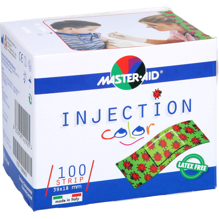 INJECTION strip color 39x18mm Kinderpfl.Master-Aid, 100 pc Pansement