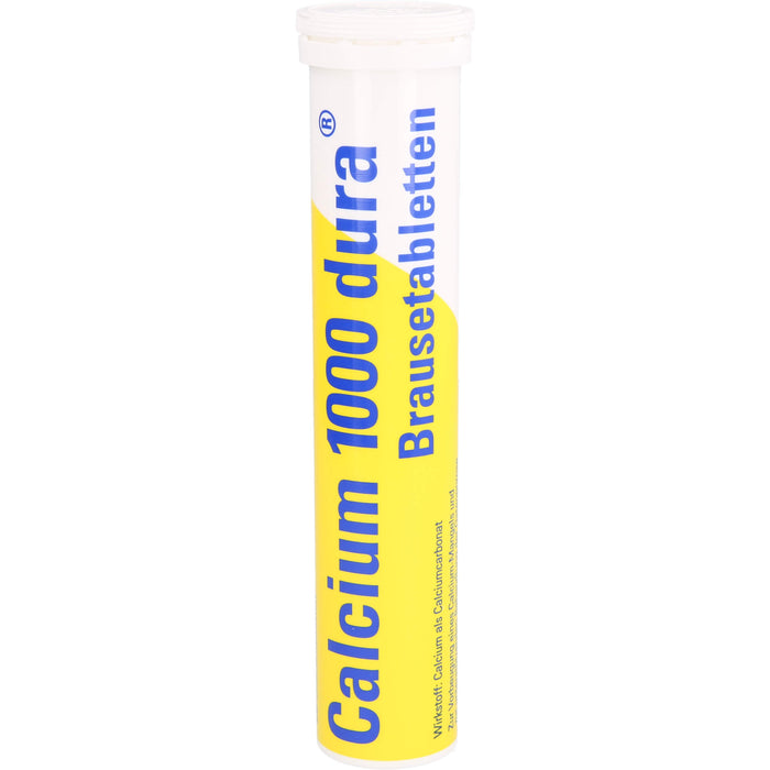 Calcium 1000 dura Brausetabletten zur Vorbeugung von Calcium-Mangel und zur unterstützenden Behandlung bei Osteoporose, 40 pc Tablettes