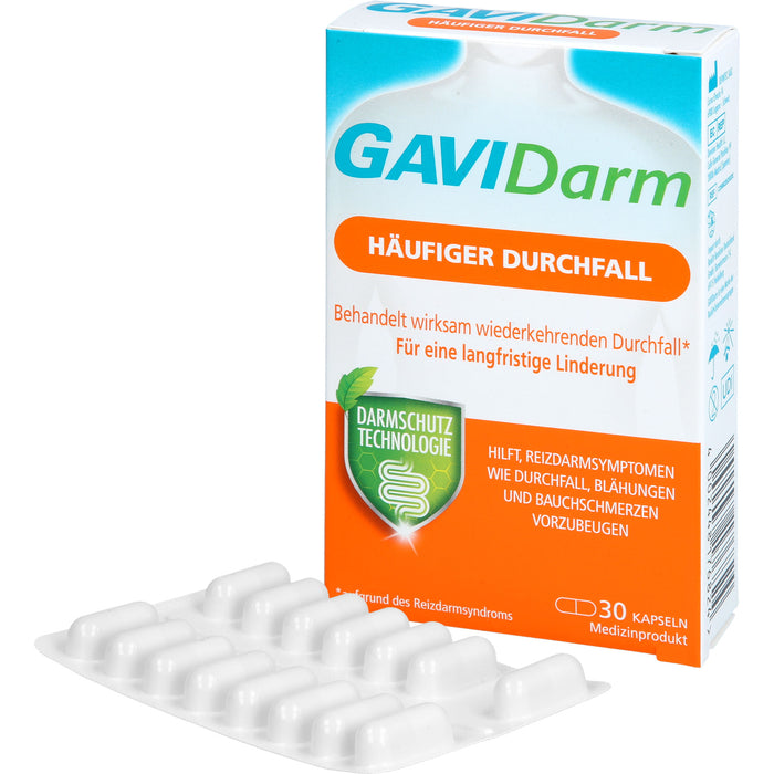 GAVIDarm Häufiger Durchfall Kapseln bei wiederkehrenden Darmbeschwerden, 30 pc Capsules