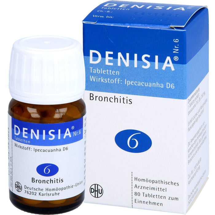 Denisia 6 Atemwegserkrankungen Tabletten, 80 pc Tablettes