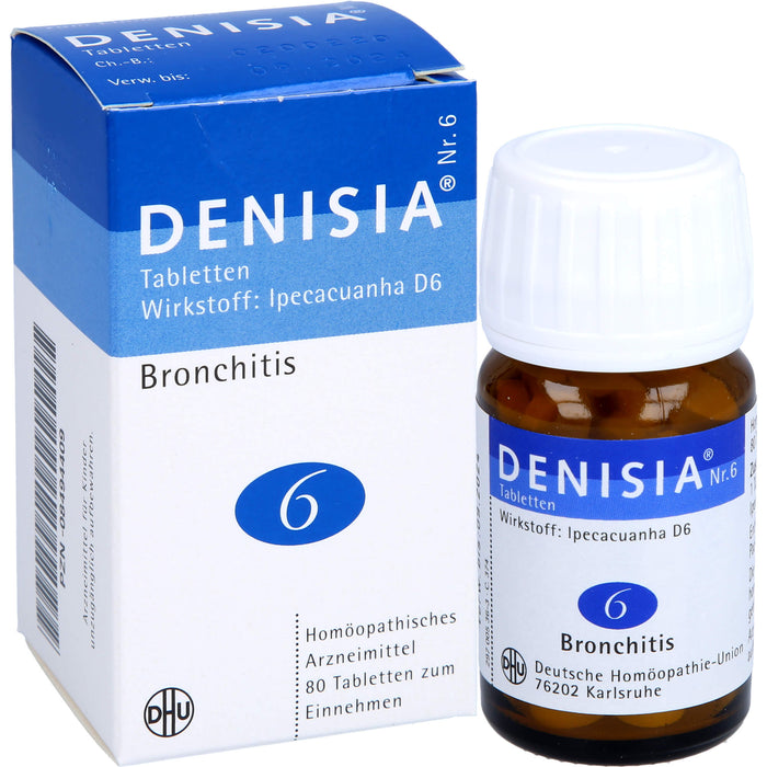Denisia 6 Atemwegserkrankungen Tabletten, 80 pc Tablettes