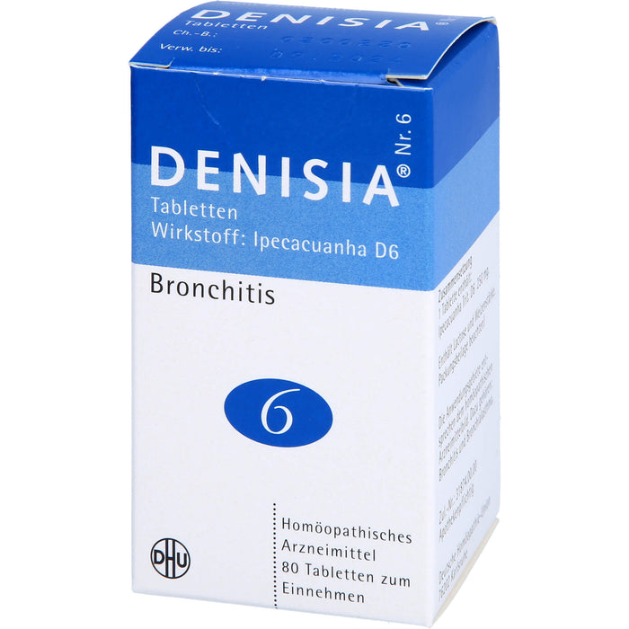 Denisia 6 Atemwegserkrankungen Tabletten, 80 pc Tablettes