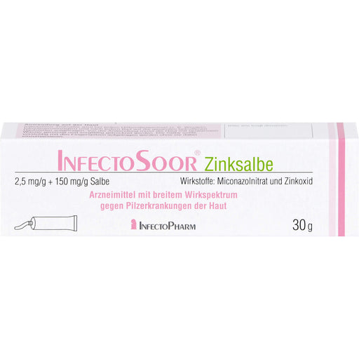 InfectoSoor Zinksalbe gegen Pilzerkrankungen der Haut, 30 g Salbe