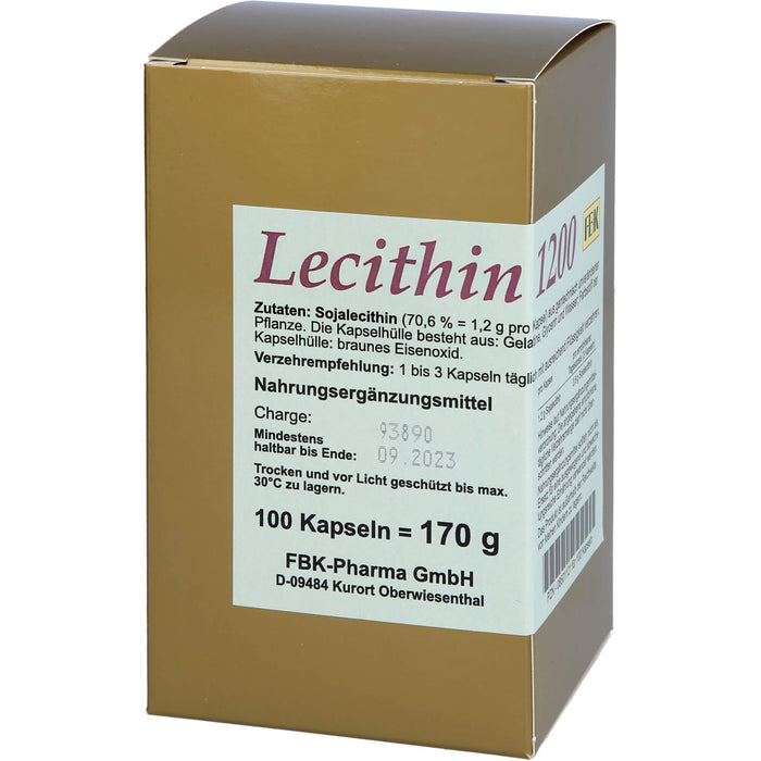 FBK-Parma Lecithin 1200 Kapseln, 100 St. Kapseln