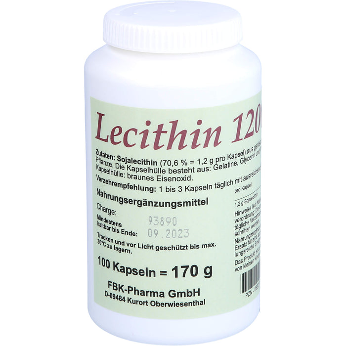 FBK-Parma Lecithin 1200 Kapseln, 100 St. Kapseln