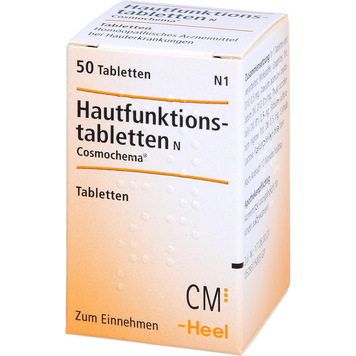 Hautfunktionstabletten N Cosmochema bei Hauterkrankungen, 50 pc Tablettes