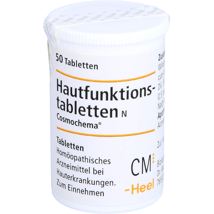 Hautfunktionstabletten N Cosmochema bei Hauterkrankungen, 50 pc Tablettes
