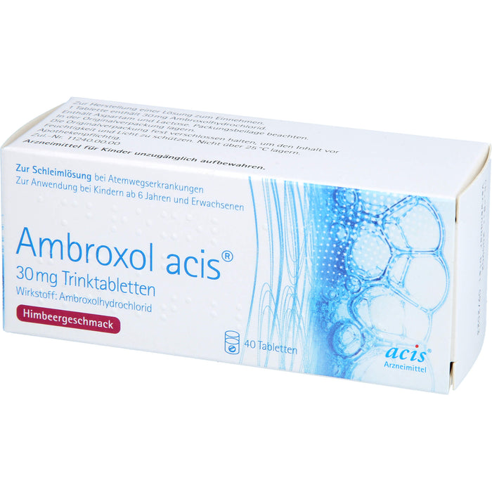 Ambroxol acis  30 mg Trinktabletten, Tabletten, 40 pcs. Tablets