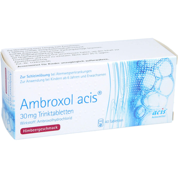 Ambroxol acis  30 mg Trinktabletten, Tabletten, 40 pc Tablettes