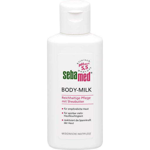 Sebamed Body Milk mit Sheabutter und Süßmandelöl für empfindliche Haut, 50 ml Körperpflege