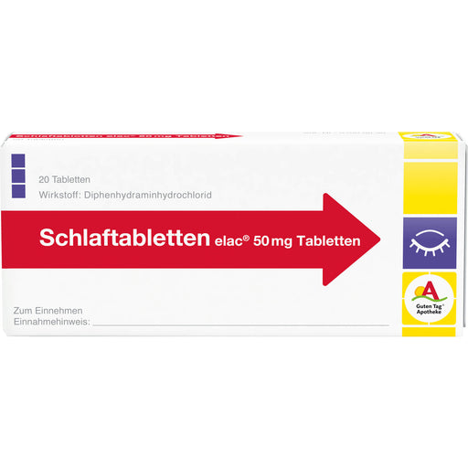 Schlaftabletten elac  50 mg Tabletten, 20 St. Tabletten