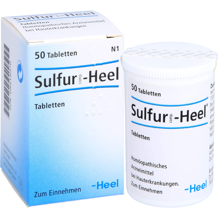 Sulfur comp.-Heel Tabletten bei Hauterkrankungen, 50 pc Tablettes