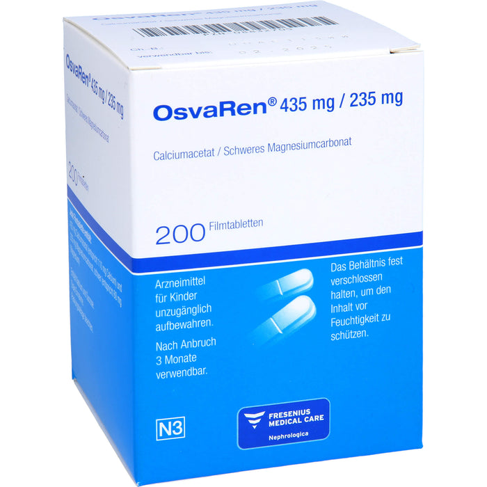 OsvaRen Filmtabletten bei hohen Phosphatwerten, 200 pcs. Tablets