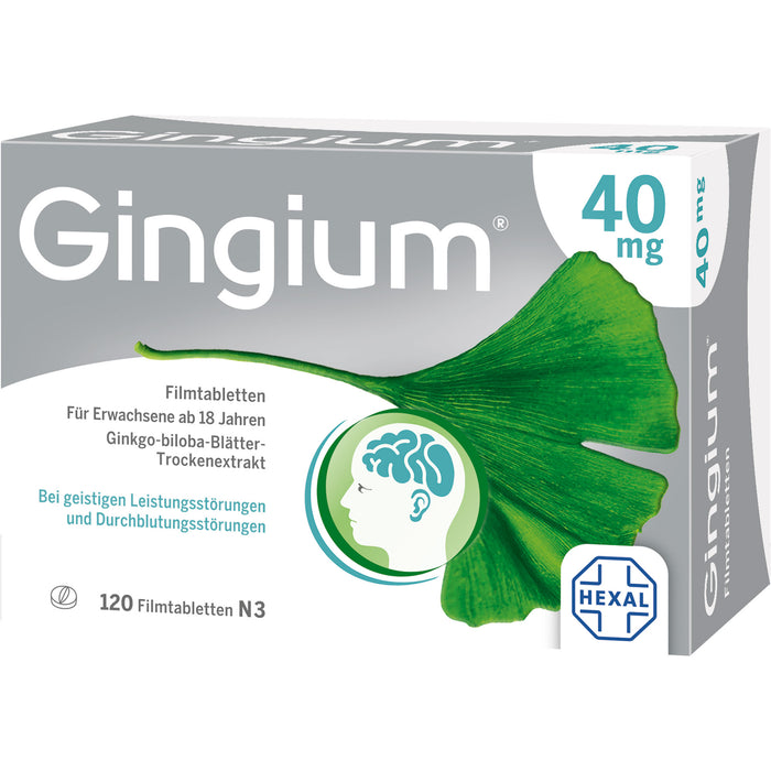 Gingium 40 mg Filmtabletten, 120 pc Tablettes