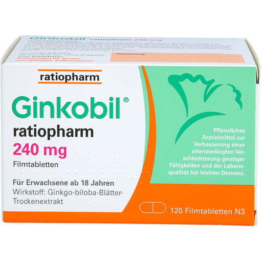 Ginkobil® ratiopharm 240 mg Filmtabletten, 120 St FTA