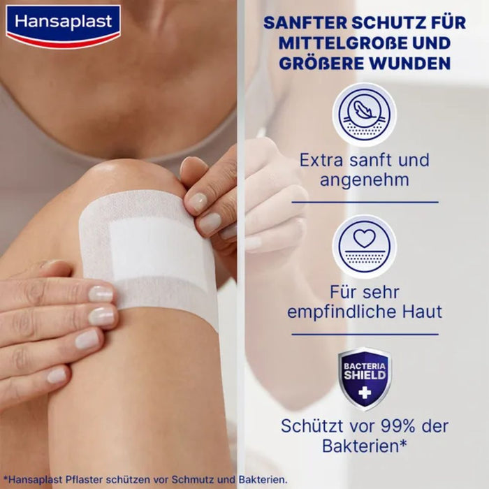 Hansaplast Wundverband Ultra Sensitive 8 x 10 cm XXL, 5 pcs. dressing