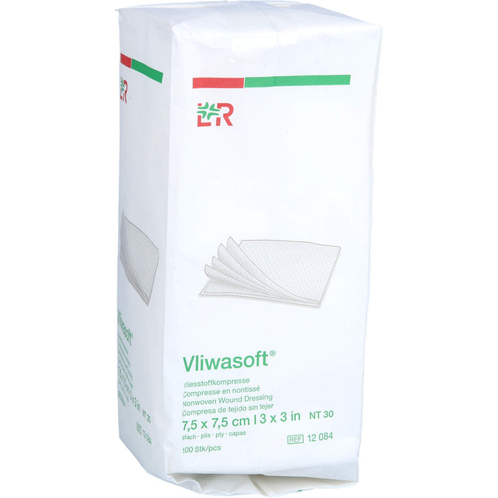 Vliwasoft Vlieskompresse unsteril 7,5x7,5cm, 100 pc Compresses